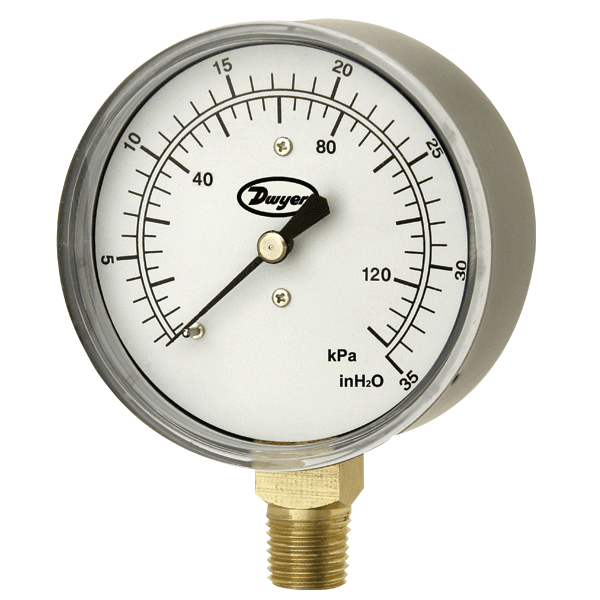 Dwyer Pressure Gauge, Series LPG4
